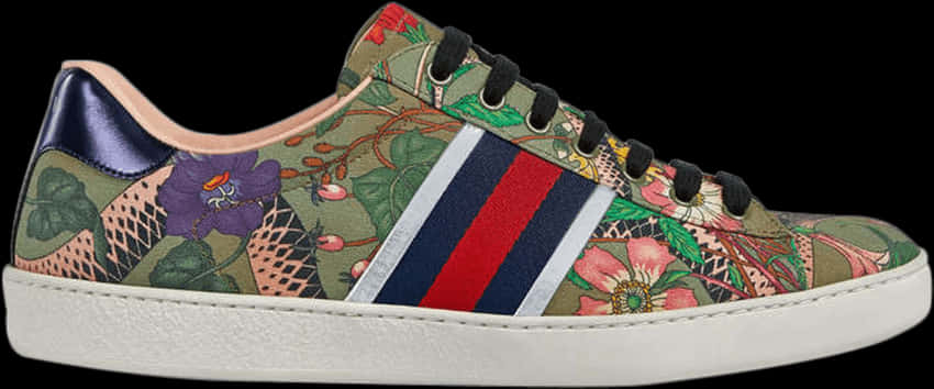 Gucci Floral Stripe Sneaker