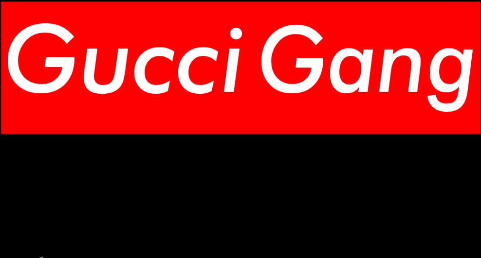 Gucci Gang Red Background