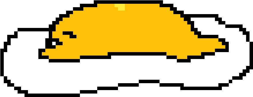 Gudetama Pixel Art Lazy Egg