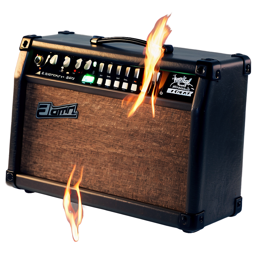 Guitar Amp On Fire Png 6