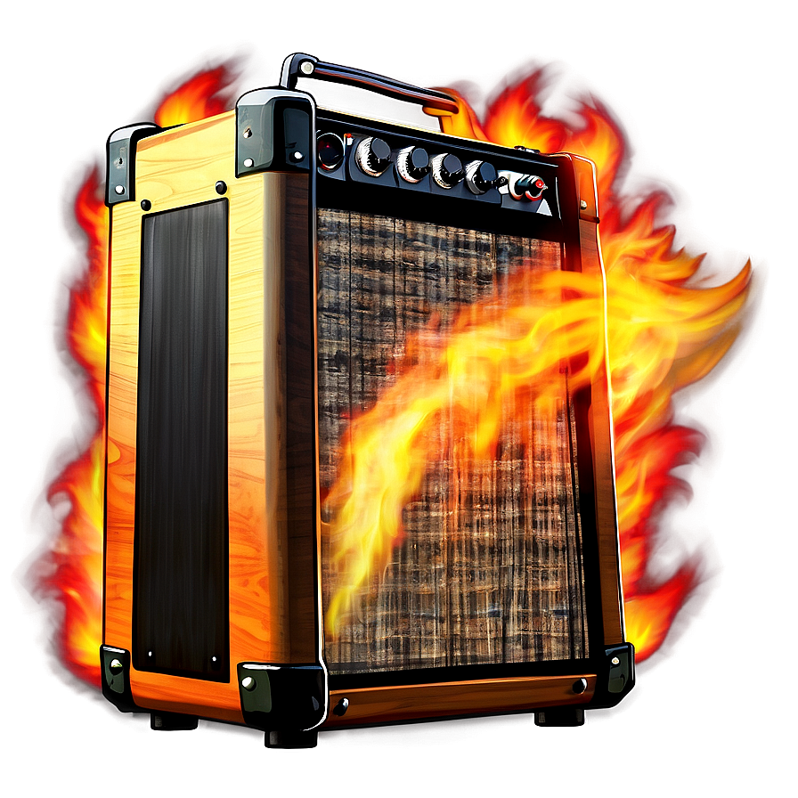 Guitar Amp On Fire Png Dqq8