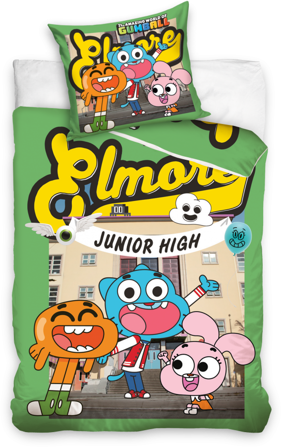 Gumball Elmore Junior High Bedding Set