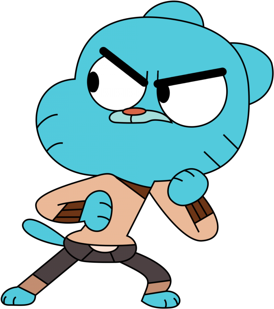 Gumball Watterson Angry Pose