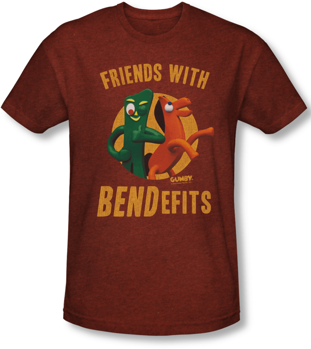 Gumbyand Pokey Friends With Bendefits Shirt