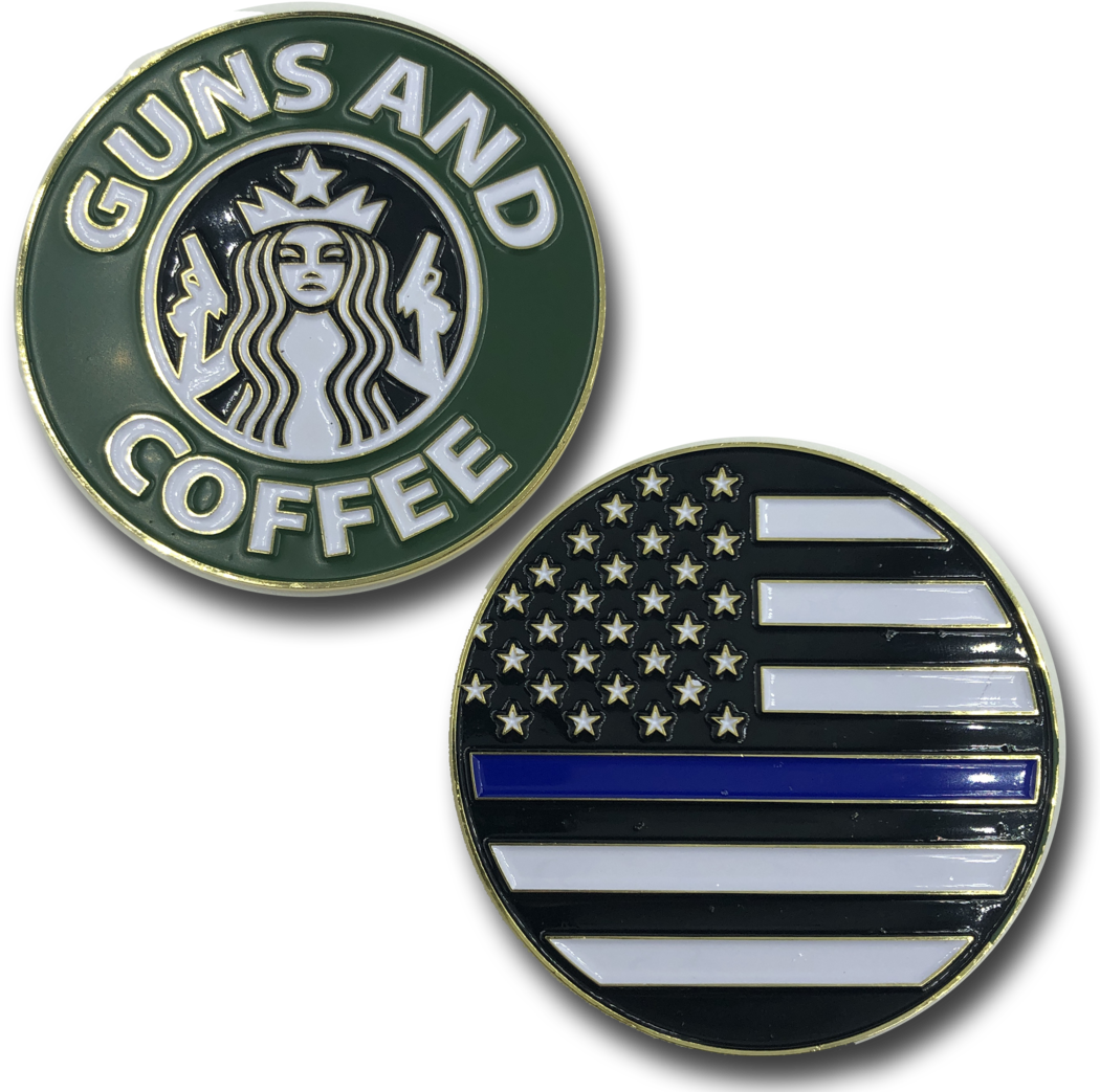 Gunsand Coffee Thin Blue Line Pins