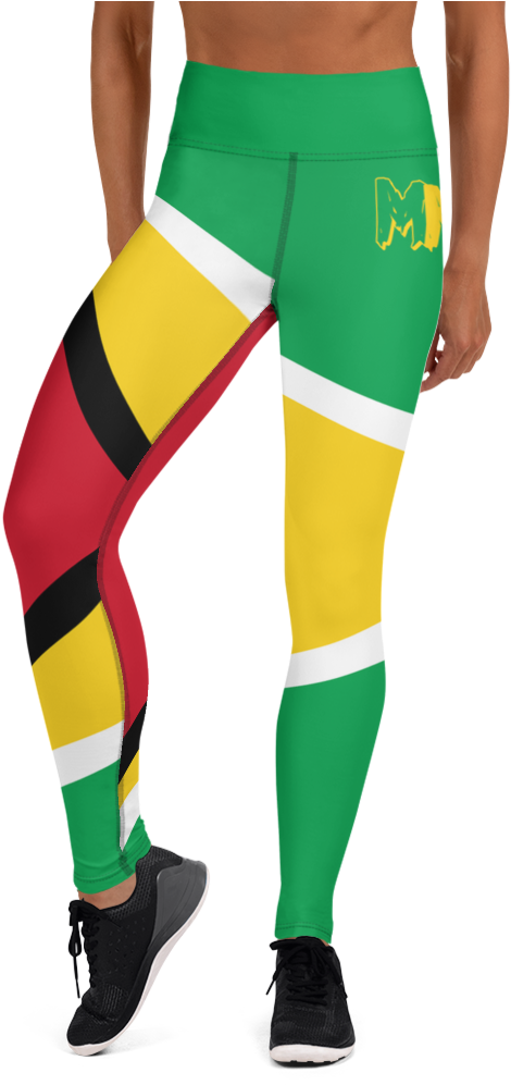 Guyana Flag Inspired Leggings