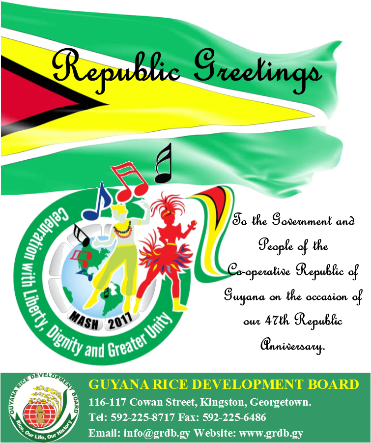 Guyana Republic Day Celebration Banner