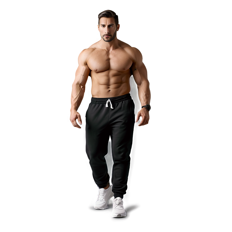 Gym Black Sweatpants Png Mup99