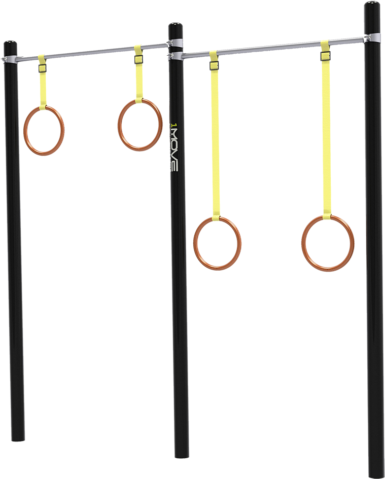 Gymnastic Rings Suspended From Bar