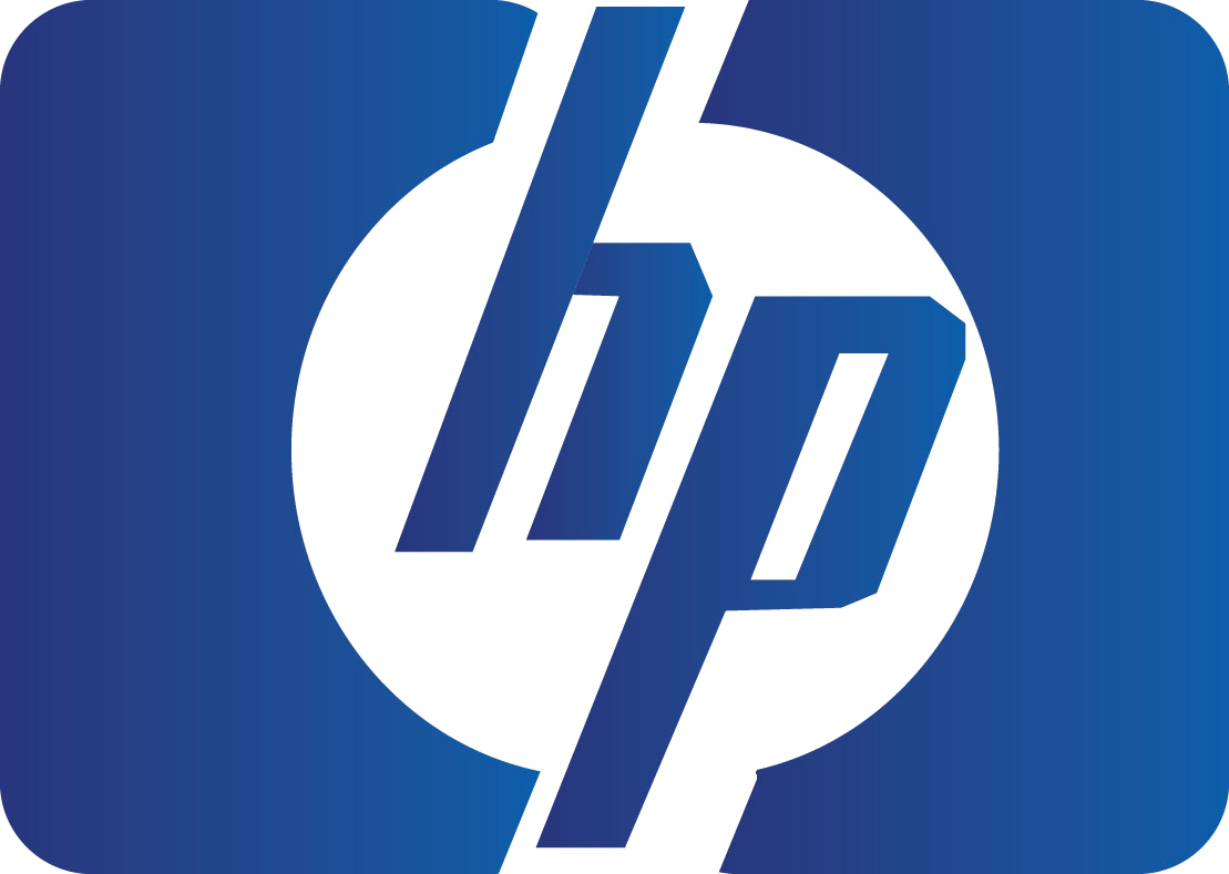 H P Logo Blue Background