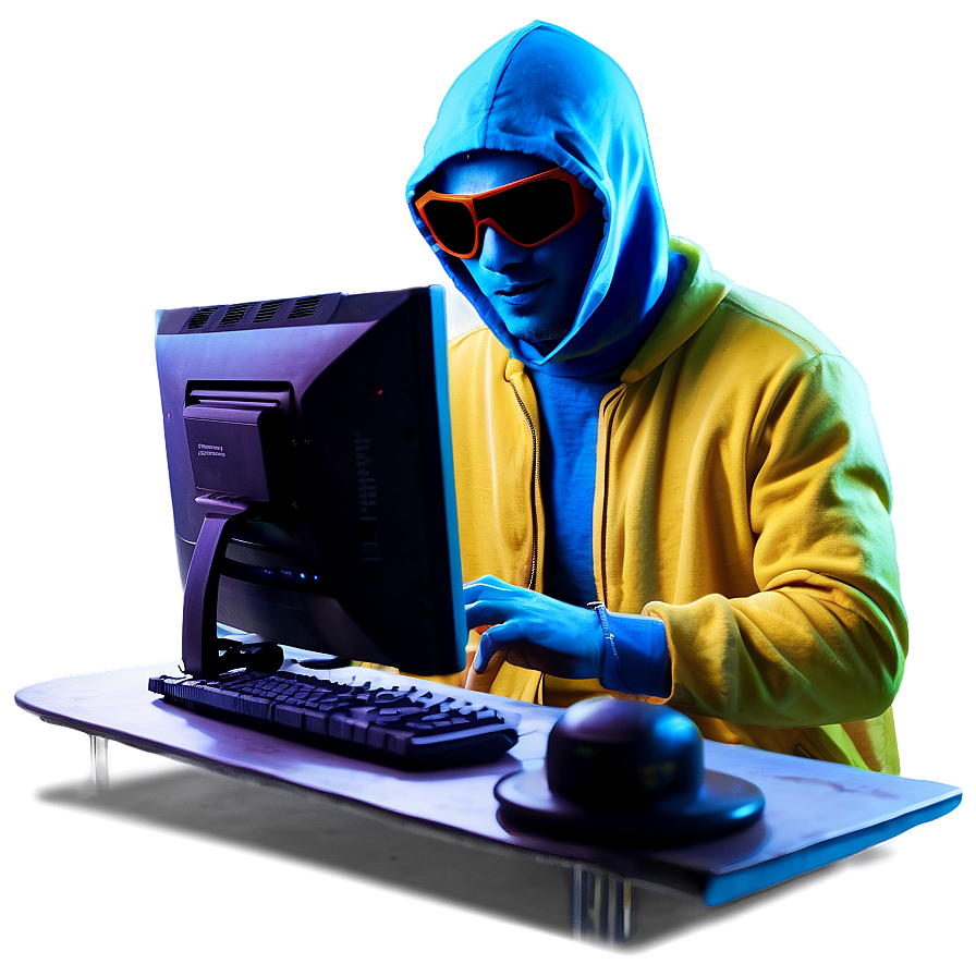 Hacker Typing Rapidly Png 06112024