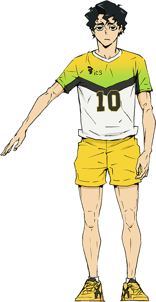 Haikyuu Characterin Yellow10 Jersey