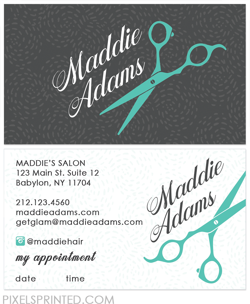 Hair Stylist Business Card Design