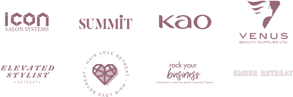 Hair Stylist Event Logos