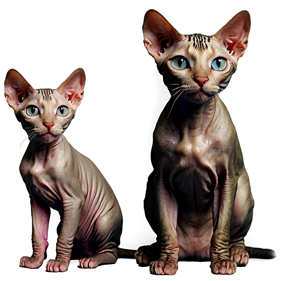 Hairless Cat Family Png Kpe50