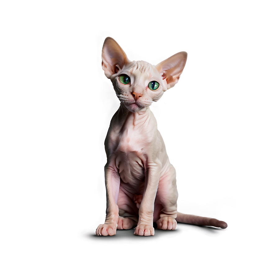 Hairless Cat Green Eyes Png Nia