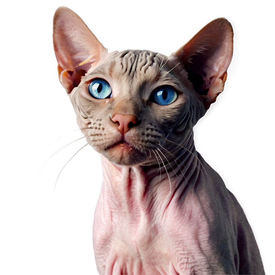 Hairless Cat Portrait Png 06252024