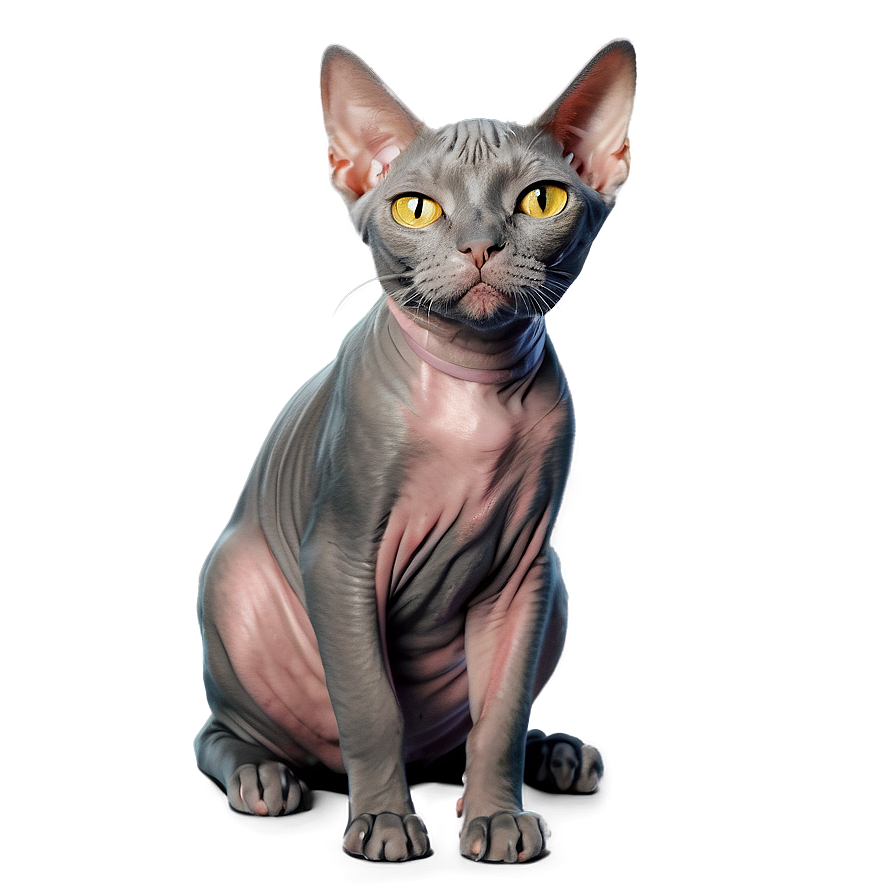 Hairless Cat Portrait Png 27