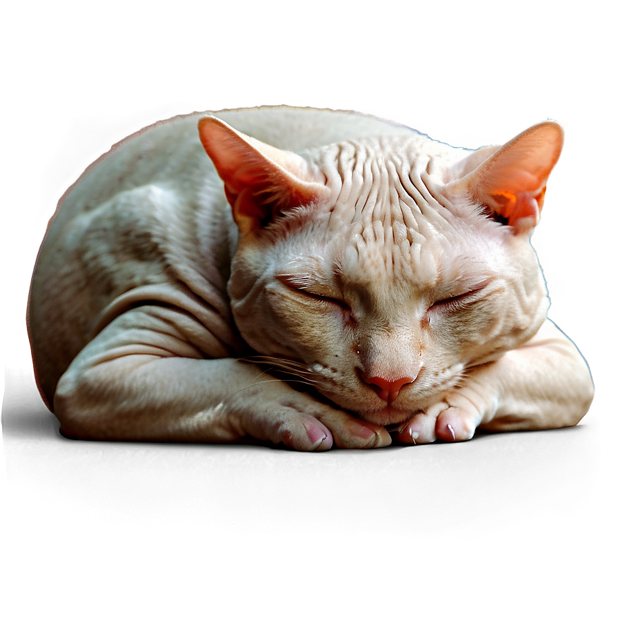 Hairless Cat Sleeping Png Eum