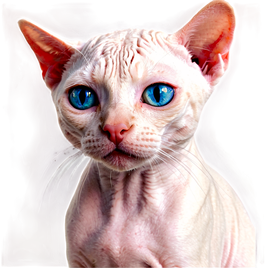 Hairless Cat With Hat Png Rej