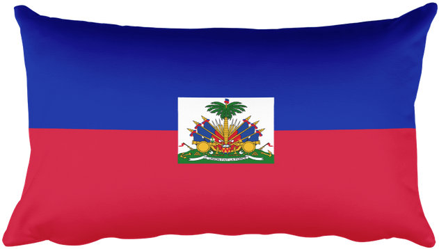 Haitian Flag Pillow Design