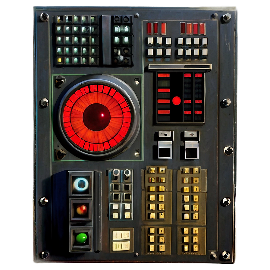 Hal 9000 Control Panel Png Mlr94