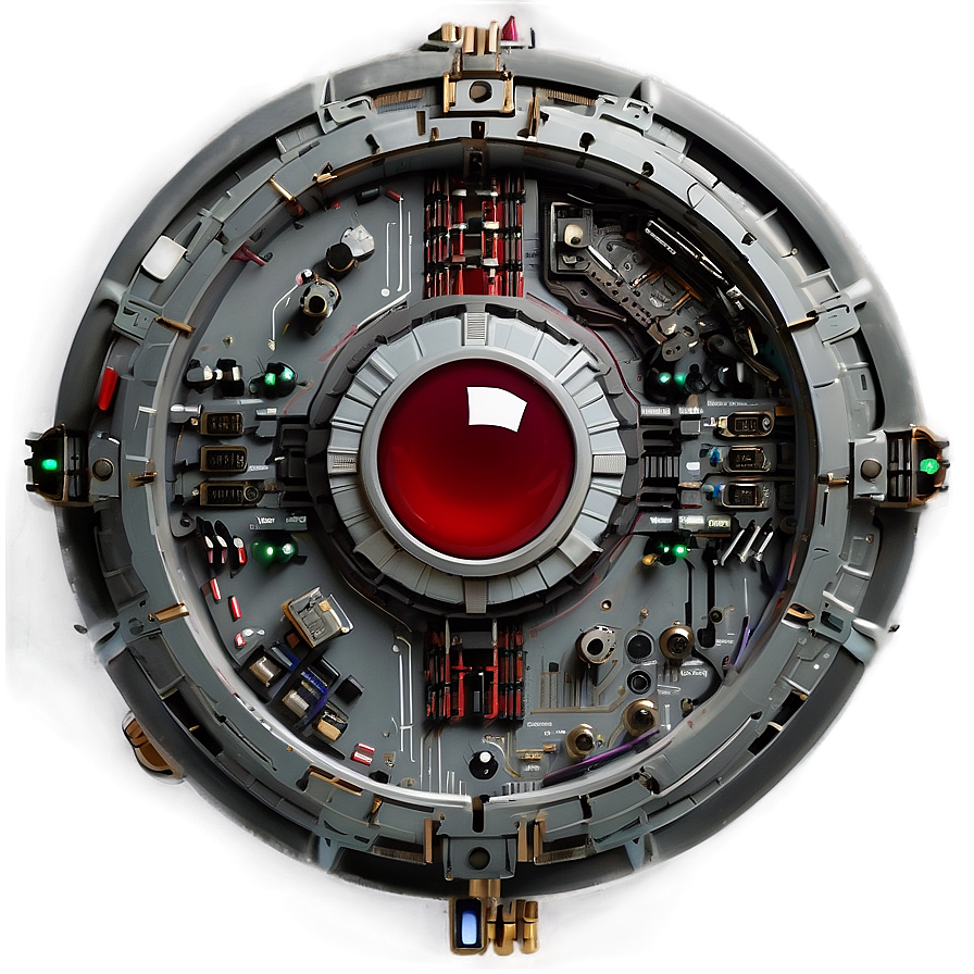 Hal 9000 Intricate Detail Png Pxn