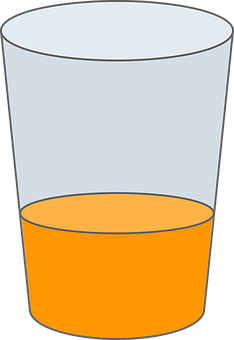 Half Full Glass Vector