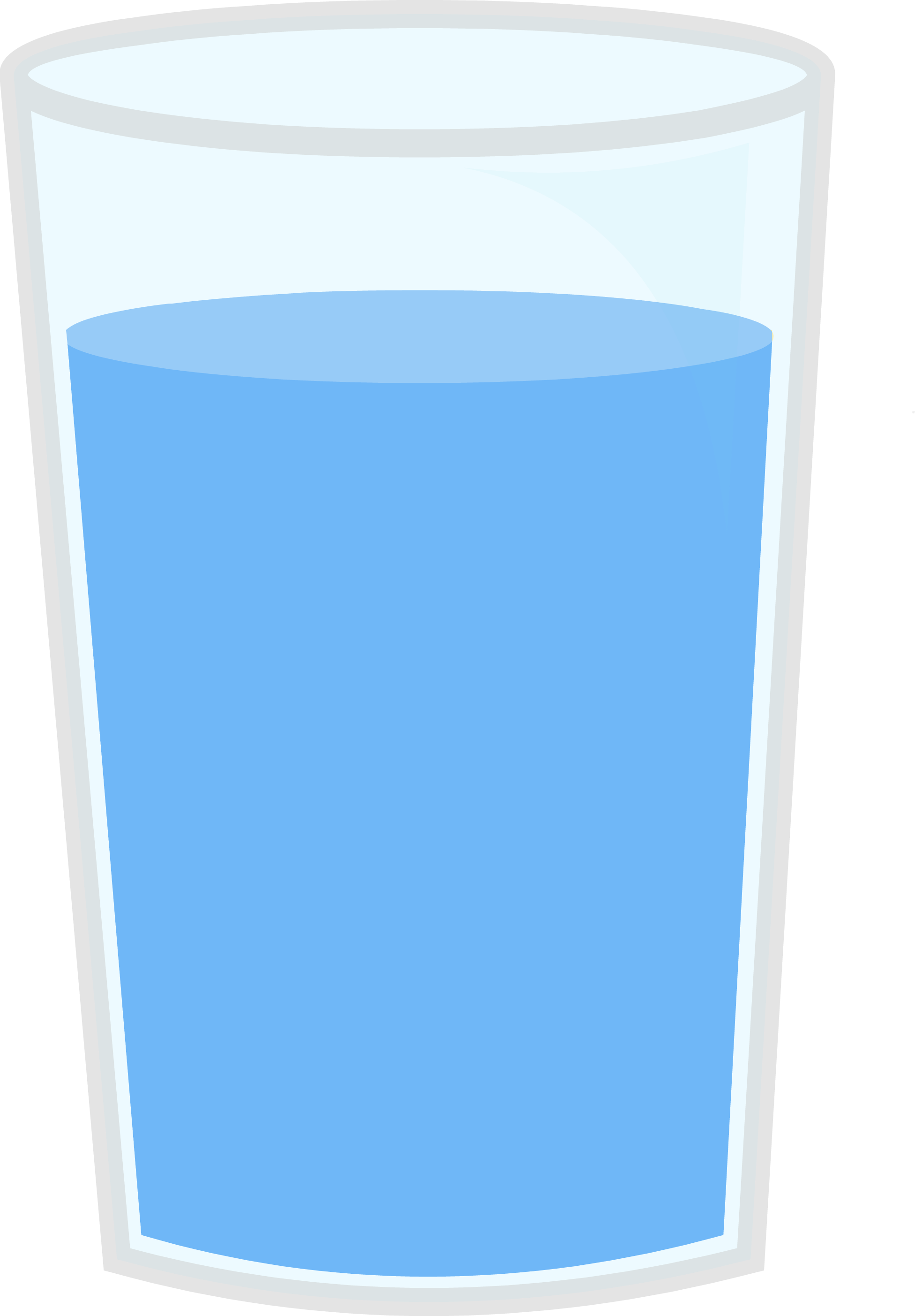 Half Full Glassof Water Vector Illustration