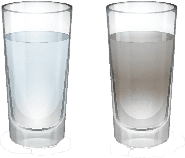 Half Full Half Empty Glasses