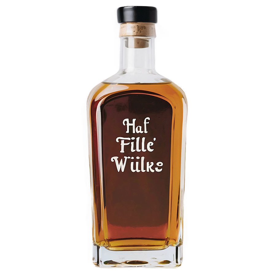 Half Full Whiskey Bottle Png 06212024