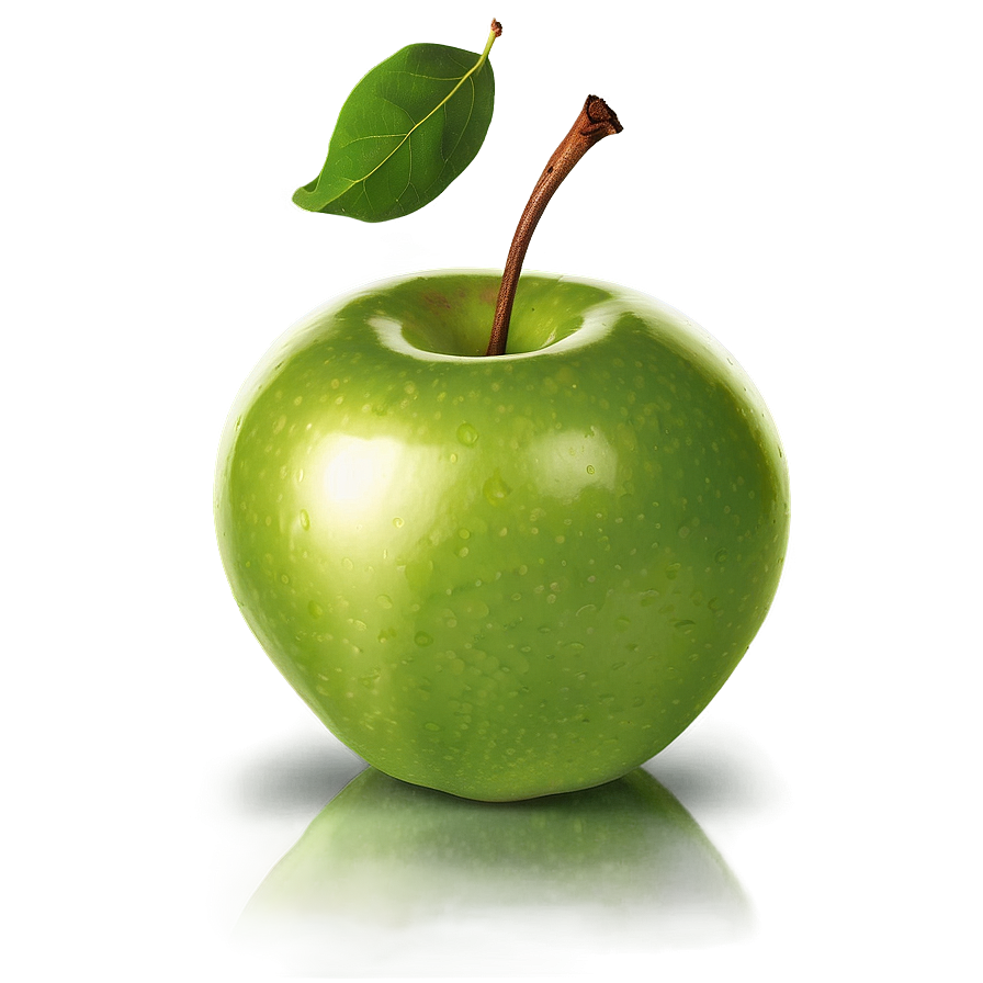 Half Green Apple Png 06132024