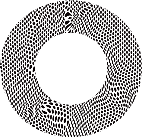 Halftone Gradient Ring Pattern