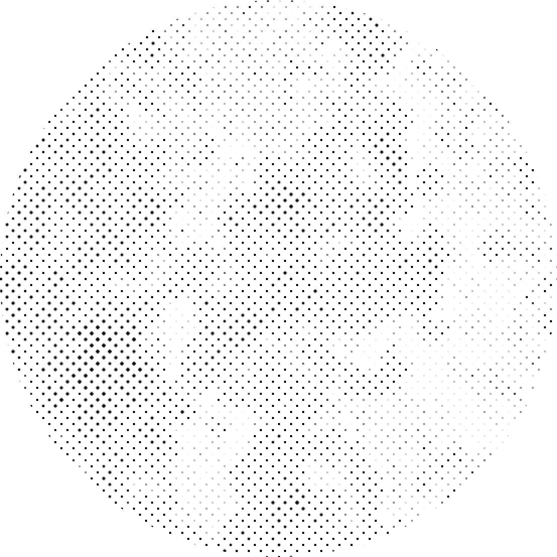 Halftone Gradient Sphere