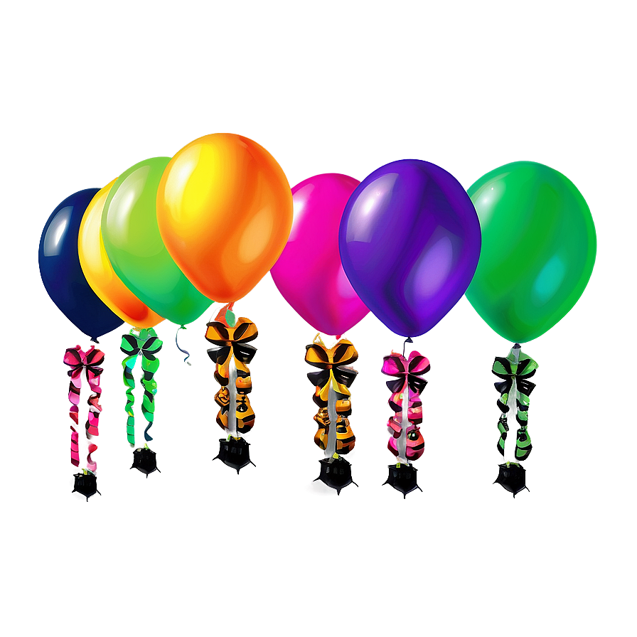 Halloween Balloon Decorations Png Vvp29