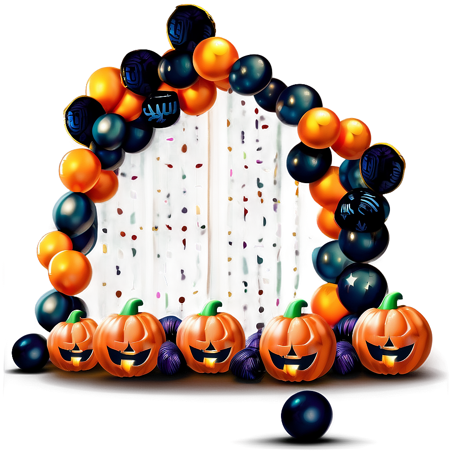 Halloween Balloon Garland Ideas Png 83