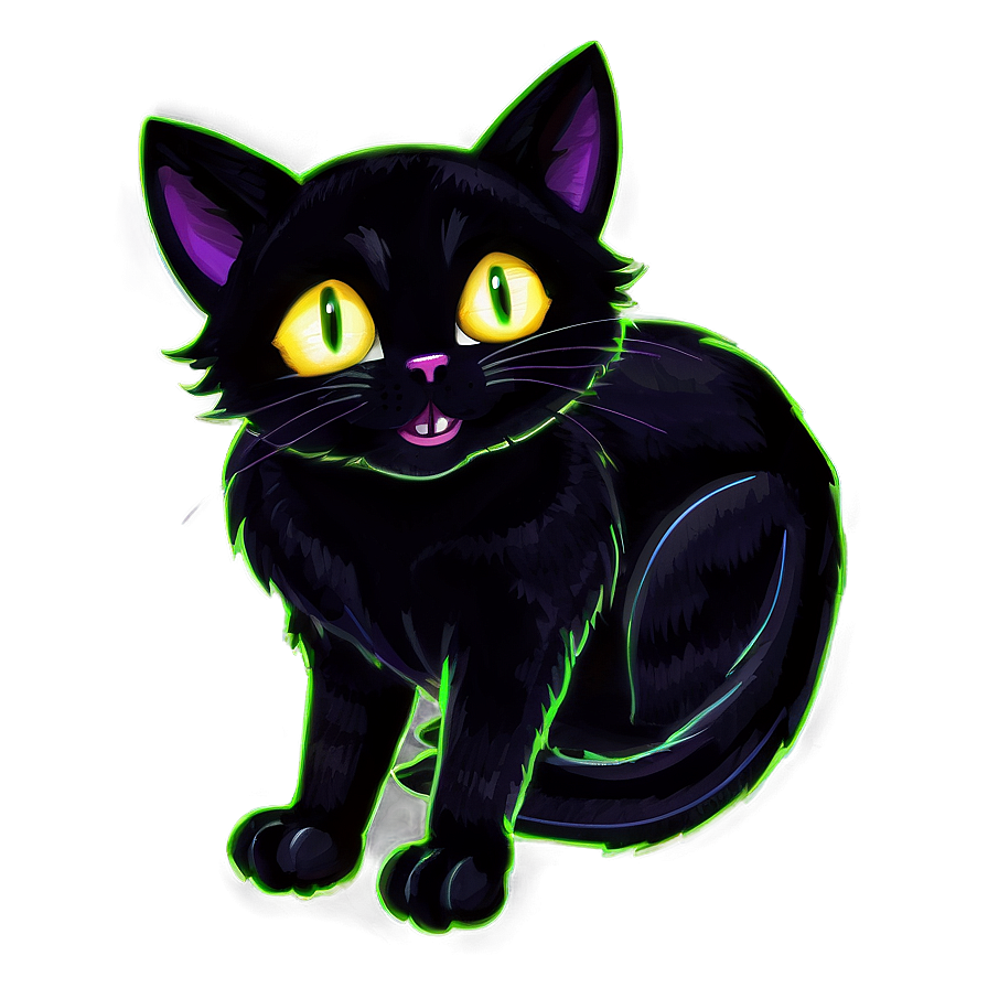 Halloween Black Cat Png A