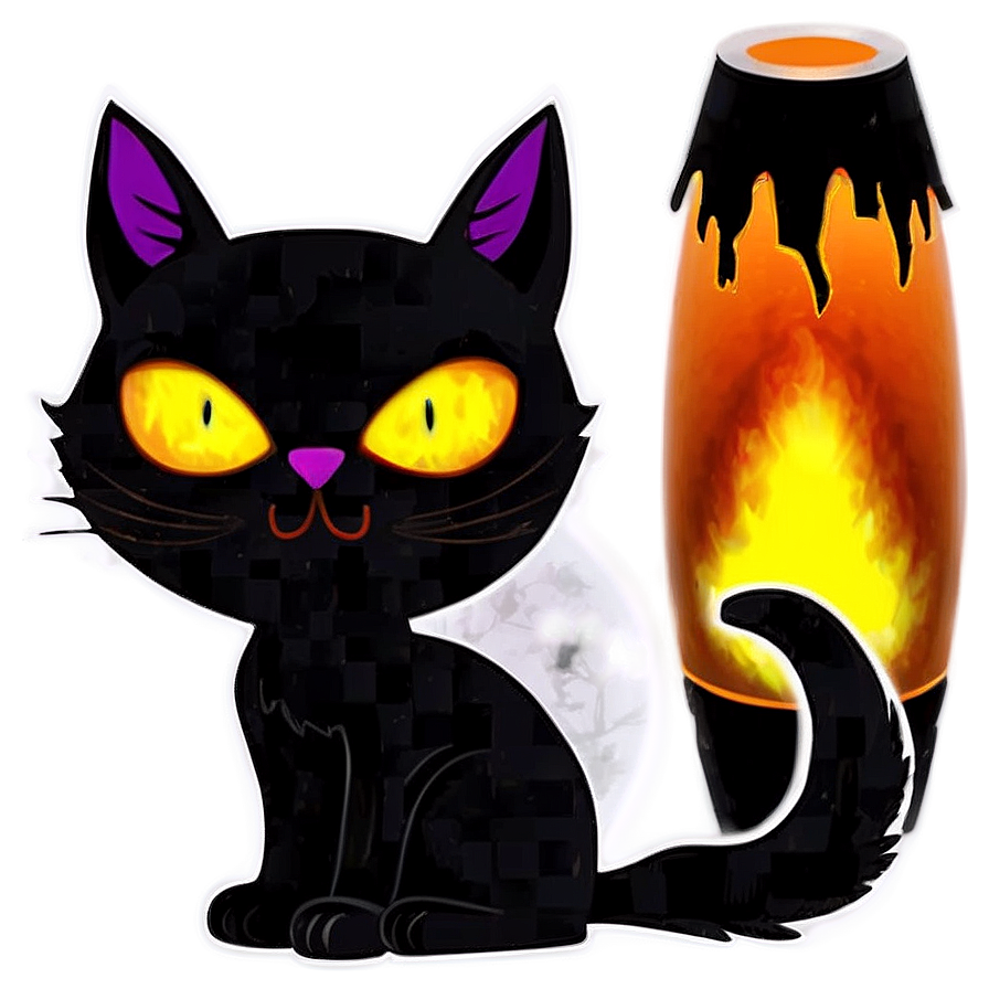 Halloween Black Cat Png D