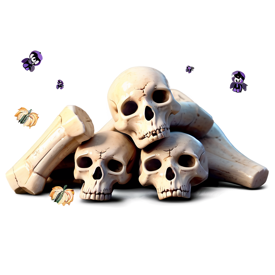 Halloween Bone Pile Png 06132024