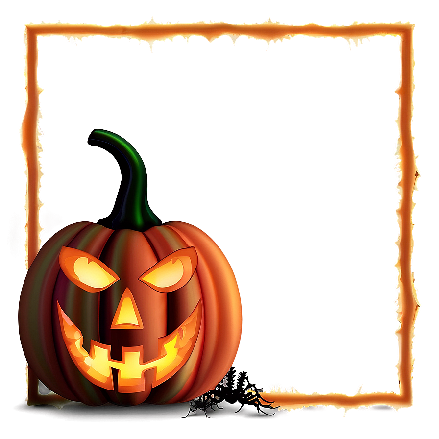 Halloween Border With Pumpkins Png 06202024