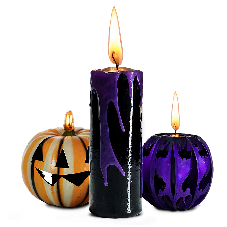 Halloween Candle Decorations Png Vbm20