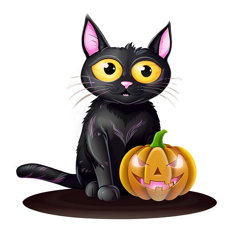 Halloween Cat Clipart Png 06122024