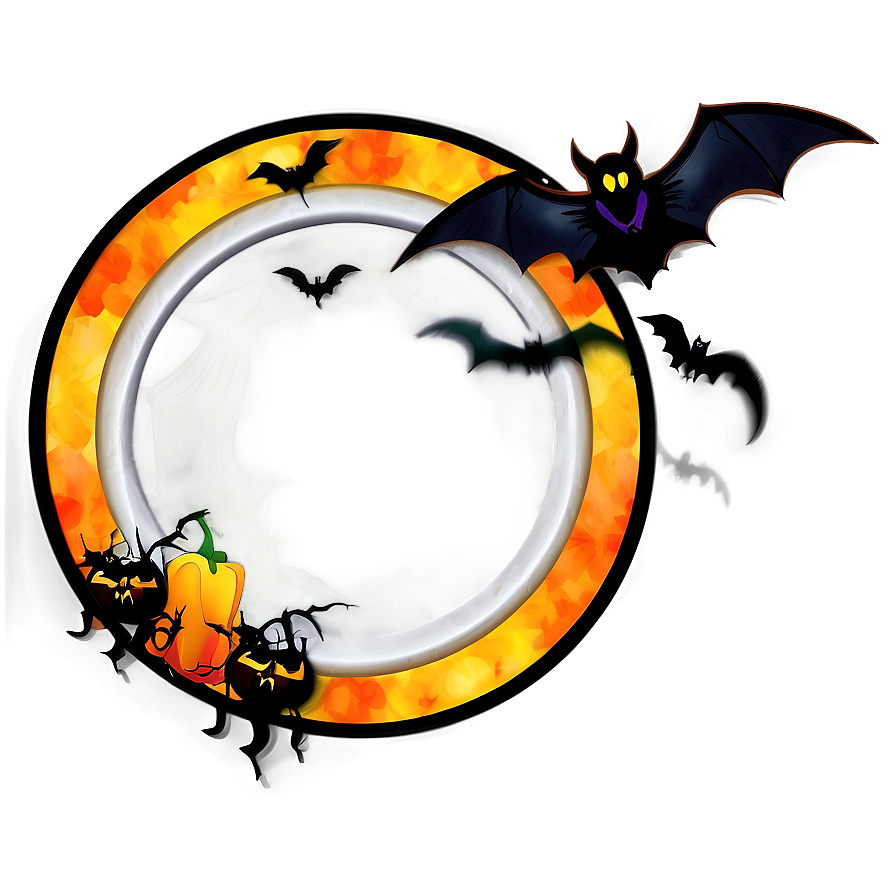 Halloween Circle Frame Png 78