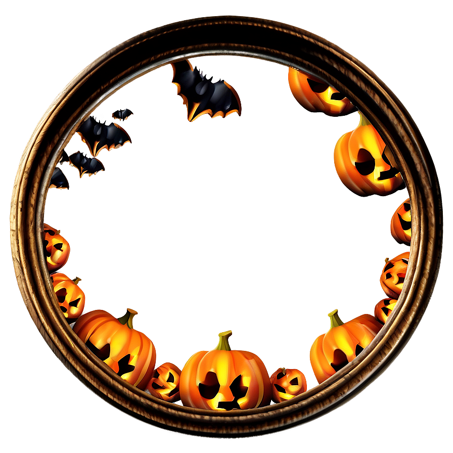 Halloween Circle Frame Png Ibi