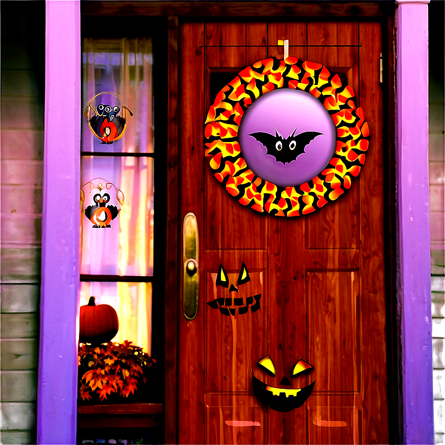 Halloween Door Decorations Png Oqr22