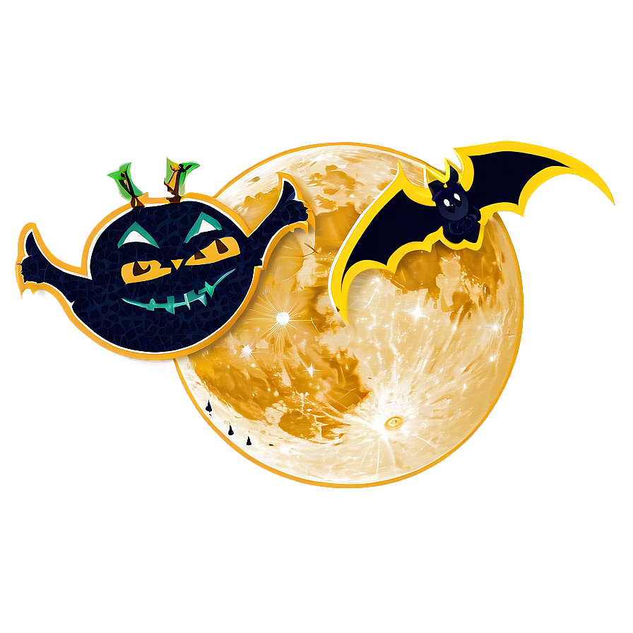 Halloween Full Moon Transparent Png 05252024