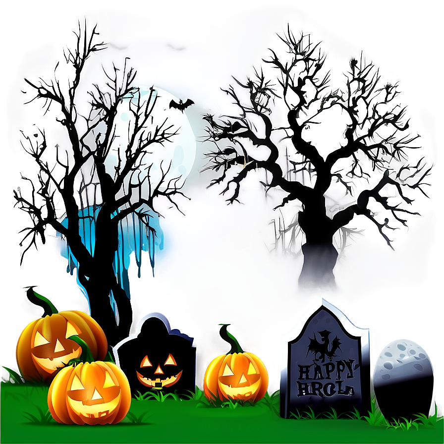 Halloween Graveyard Clipart Png 61