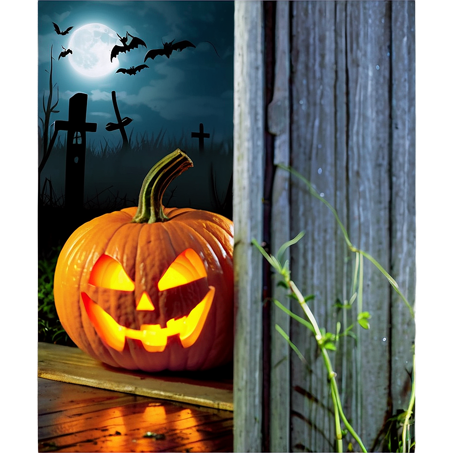 Halloween Jack-o'-lantern Png 04292024