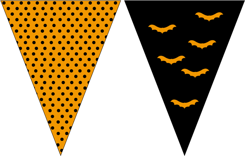 Halloween Pennant Banner Design