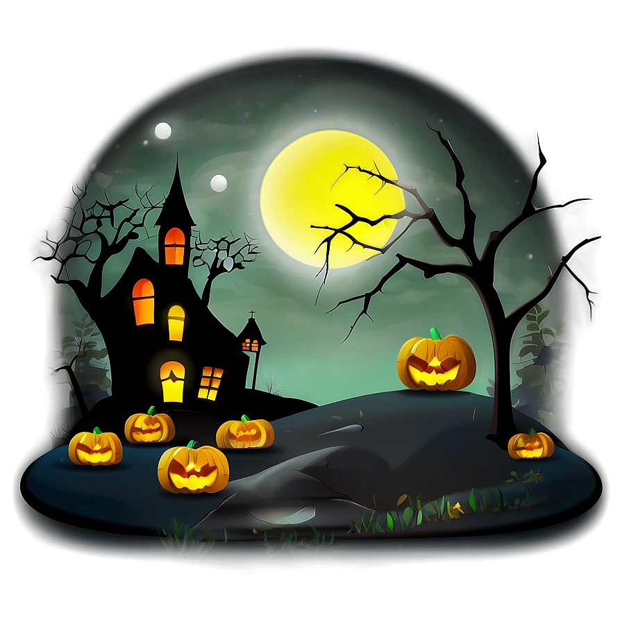 Halloween Spooky Scene Png Gxc